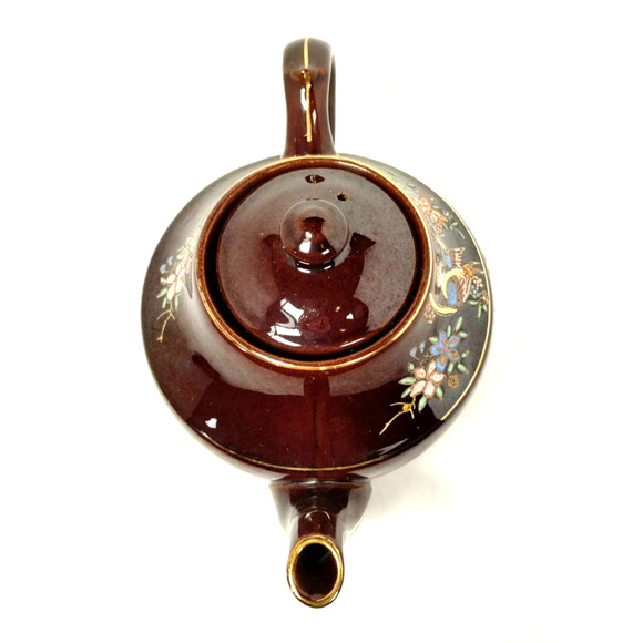 Vintage Teapot, Hand-Painted, Occupied Japan, 1945-1952, Bird Design - Picture 6 of 14